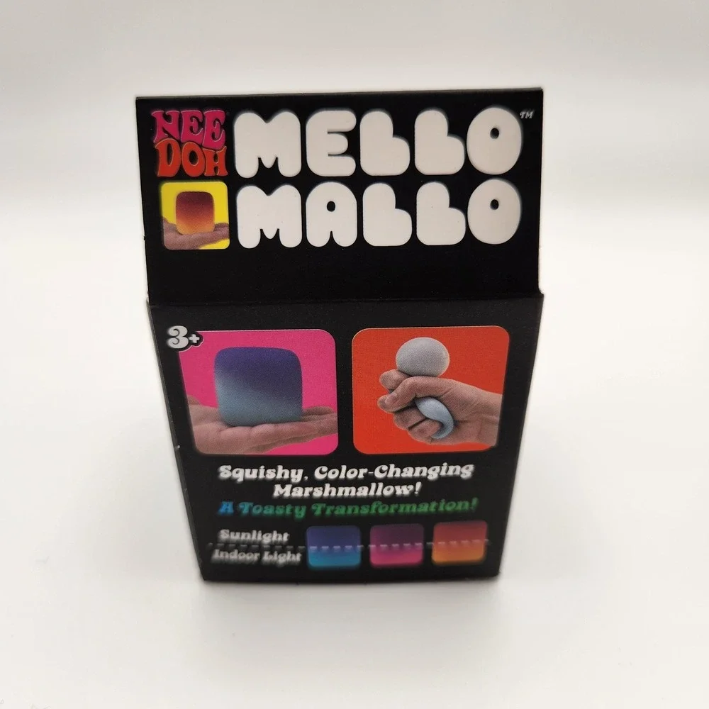 AUTHENTIC NeeDoh Mello Mallo PINK Color Changing Squishy Nee Doh Mellow Mallow